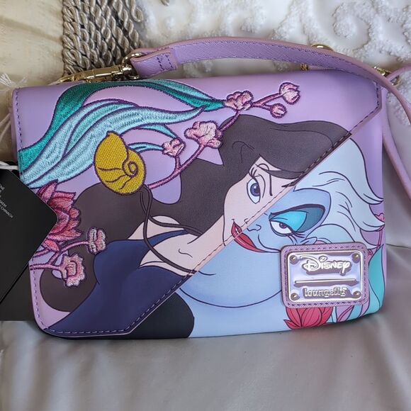 Loungefly Disney The Little Mermaid /Ursula and Vanessa Crossbody Bag NWT - Picture 4 of 16